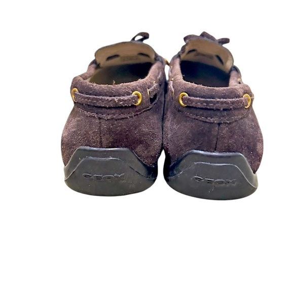Geox respira anima dark Brown Moccasin suede Leather slip on loafer eu 38/7.5 - Picture 6 of 9